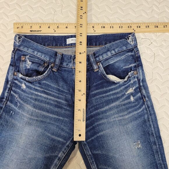 Moussy Vintage Jeans Womens Size 26 Distressed Mid Rise Cropped Skinny - Picture 13 of 15